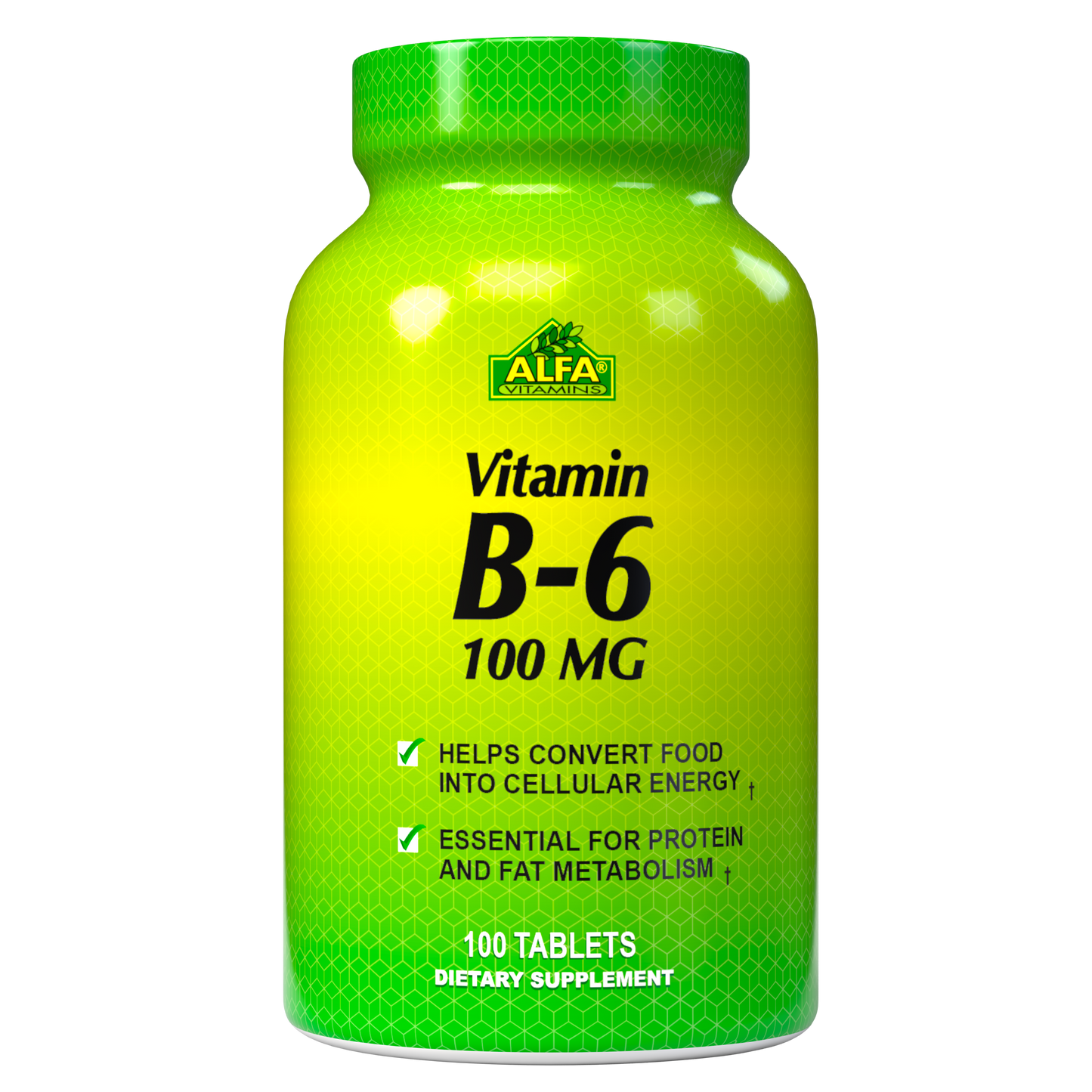 Vitamin B6 100 mg - 100 Tablets