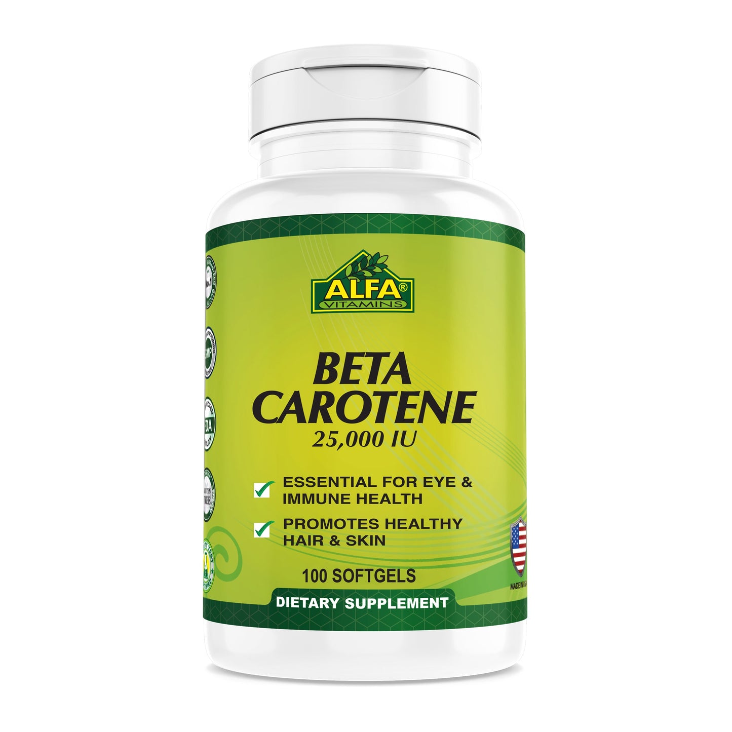 Beta Carotene 25,000 IU 100 softgels - Master Case 48