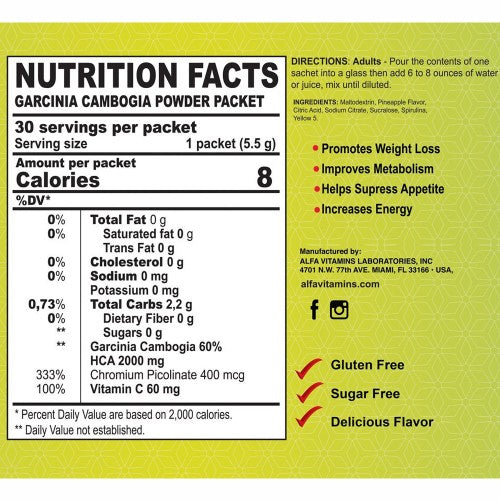 Garcinia Cambogia - Powder 5.5 g -30 packets