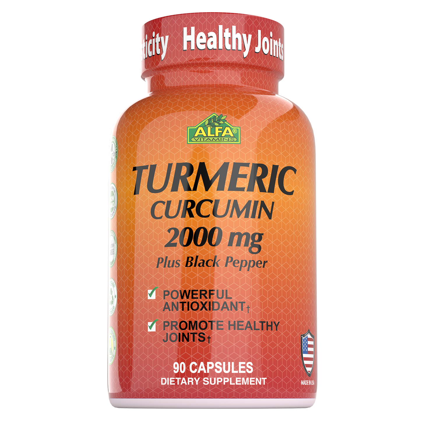 Turmeric Curcumin Plus Black Pepper 200mg - 90 Capsules