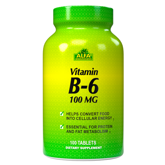 Vitamin B6 100 mg - 100 Tablets