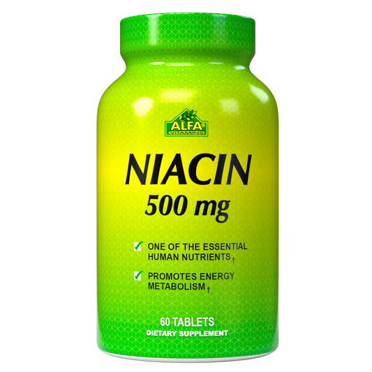 Niacin 40 mh - 60 tablets