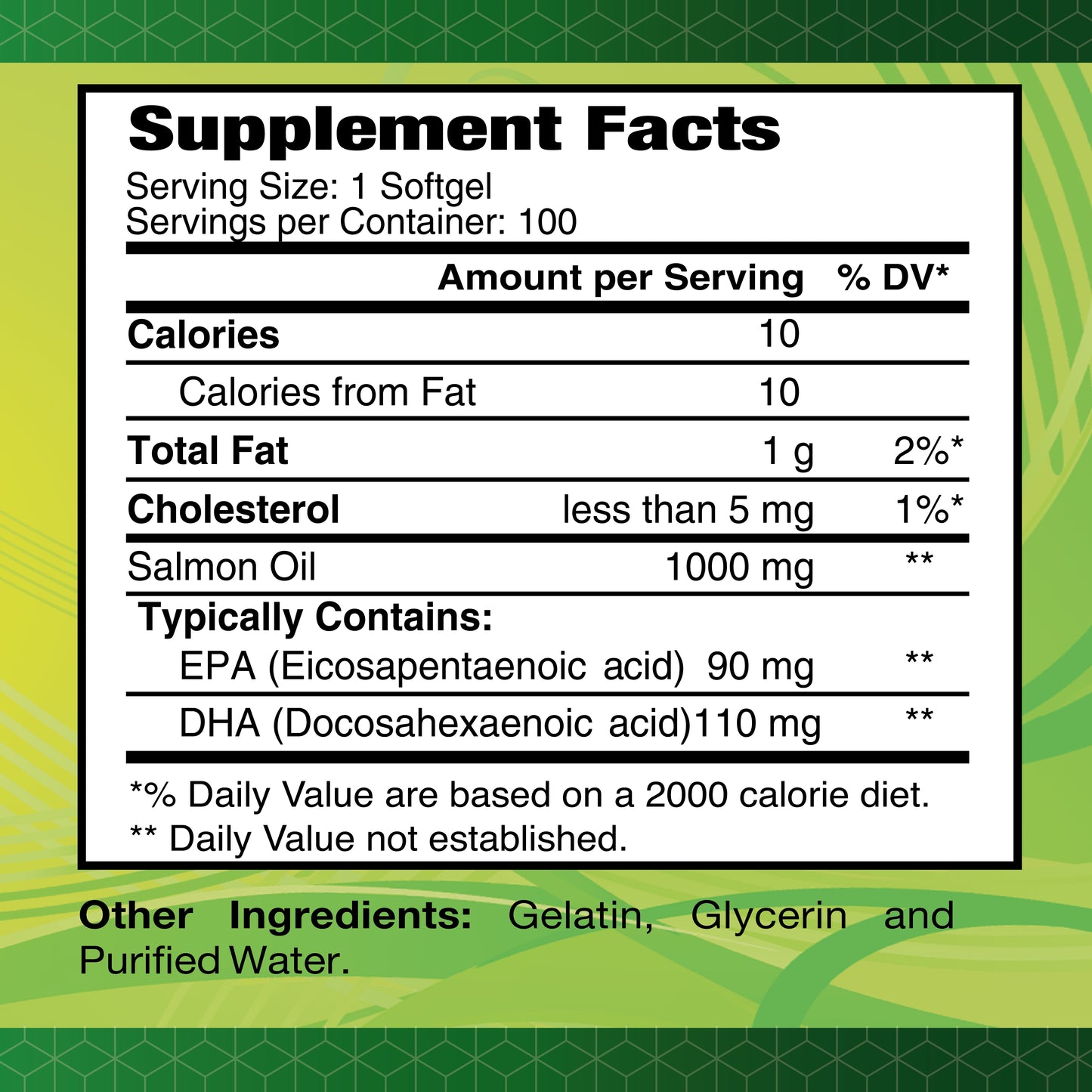 Salmon Oil - 100 softgels