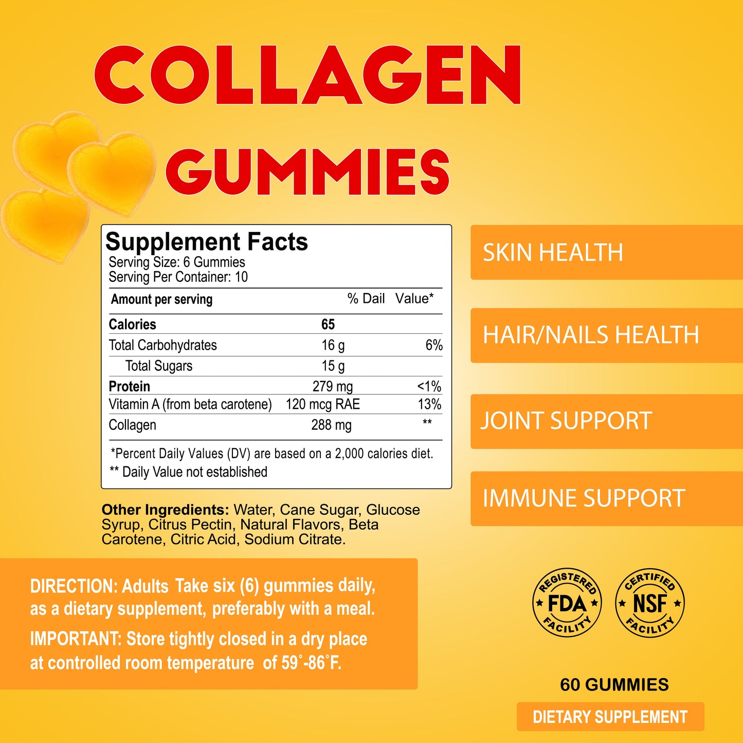 Collagen Gummies - 60 Gummies