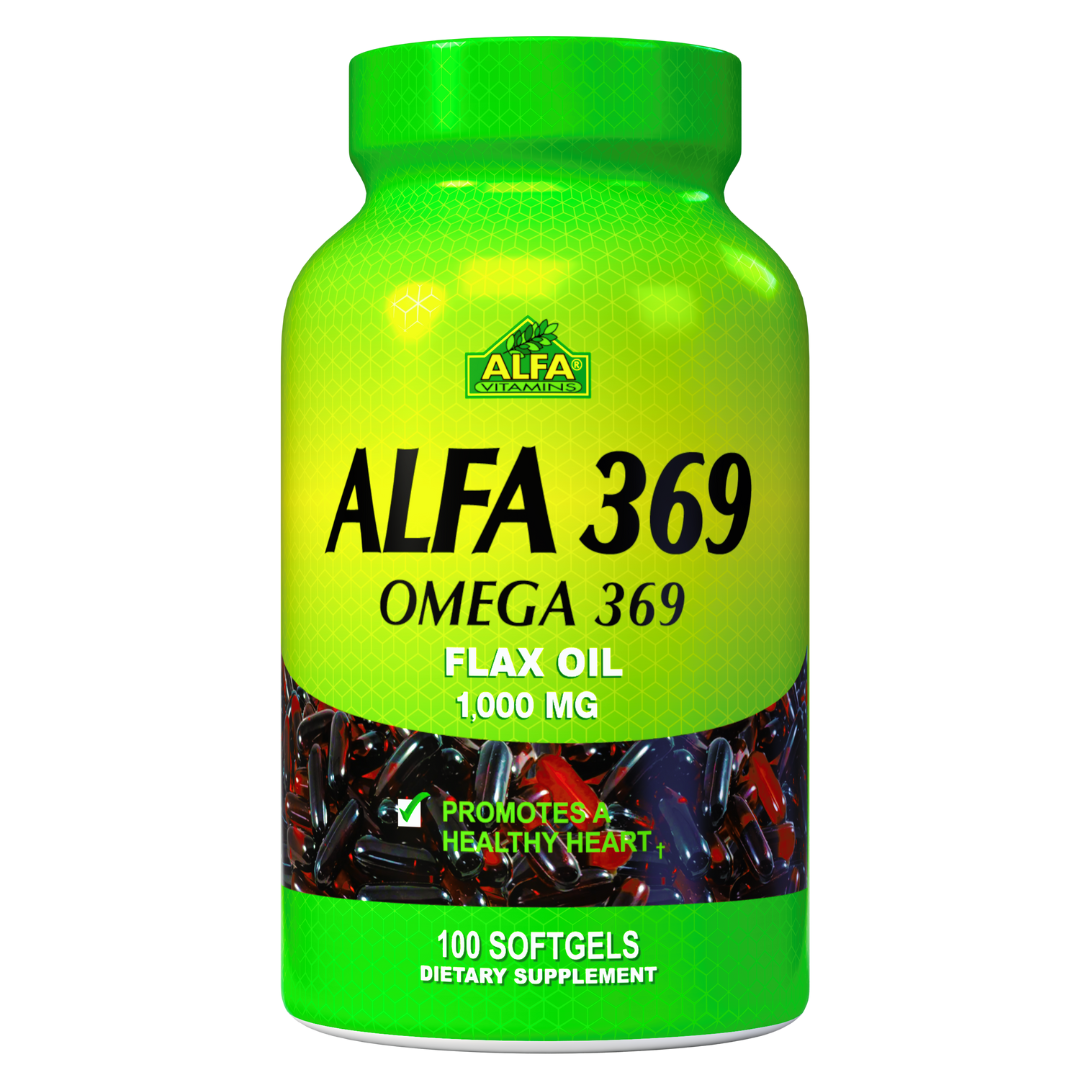 Alfa 369 - Omega 369 Flax Oil 1000 mg 100 softgels - Master Case 48