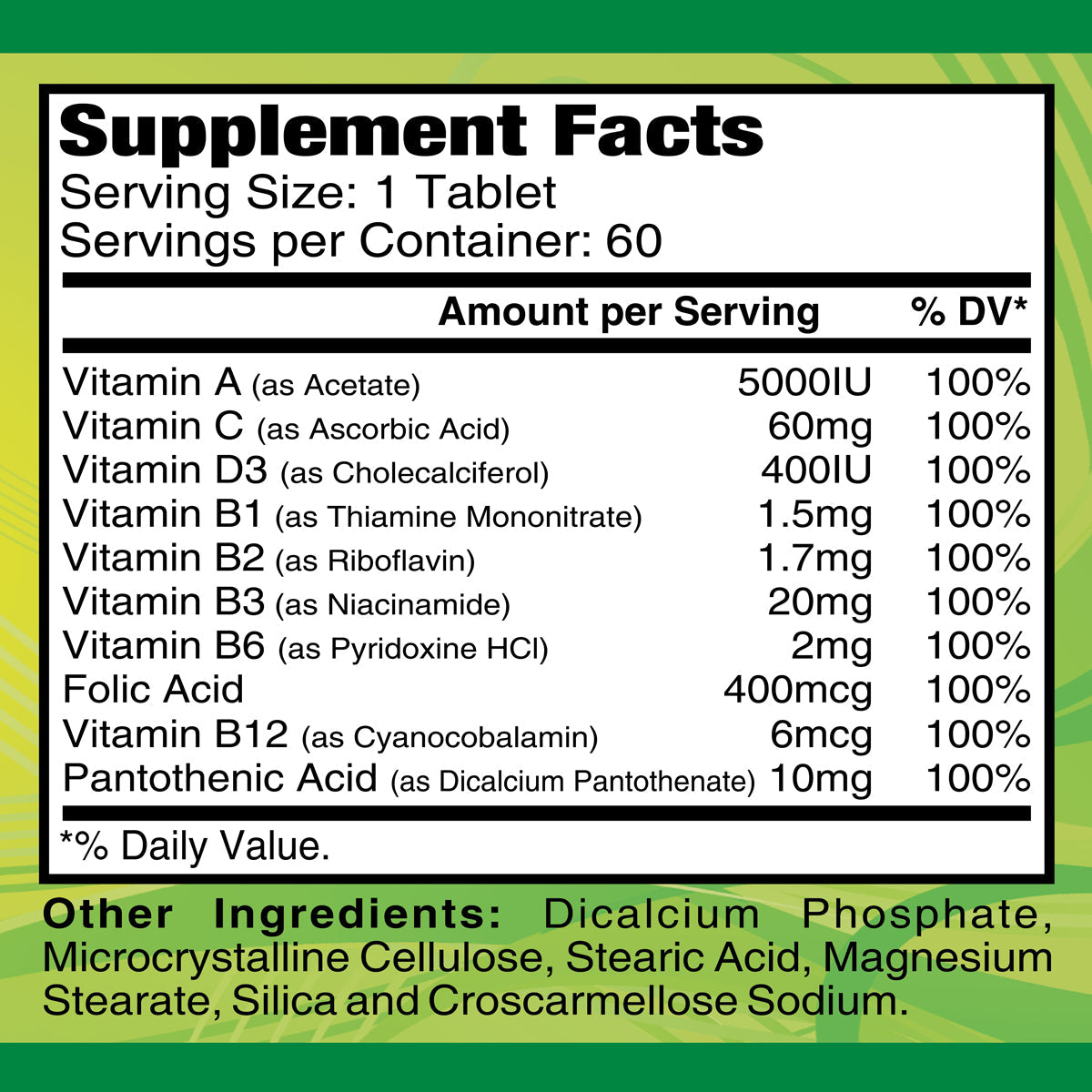 Multi Daily -Essential Vitamins - 60 tablets